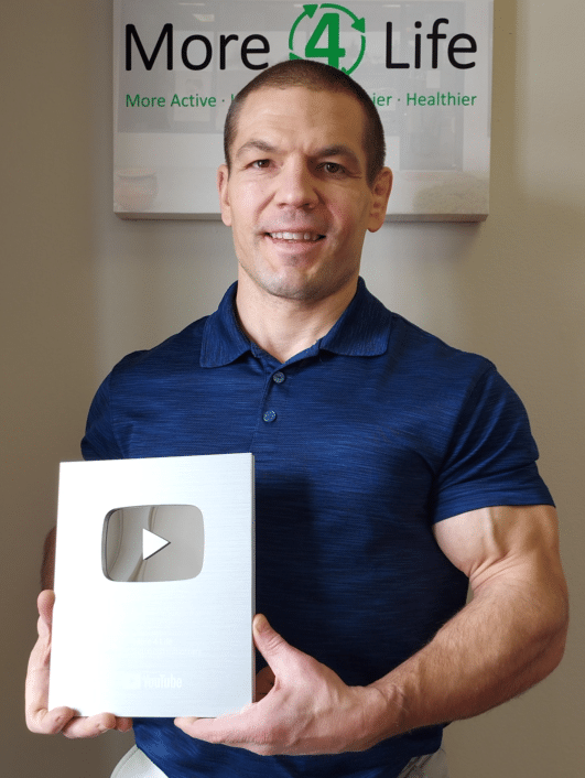 YouTube Silver Play Button Award - Dr. Dave Candy, More 4 Life